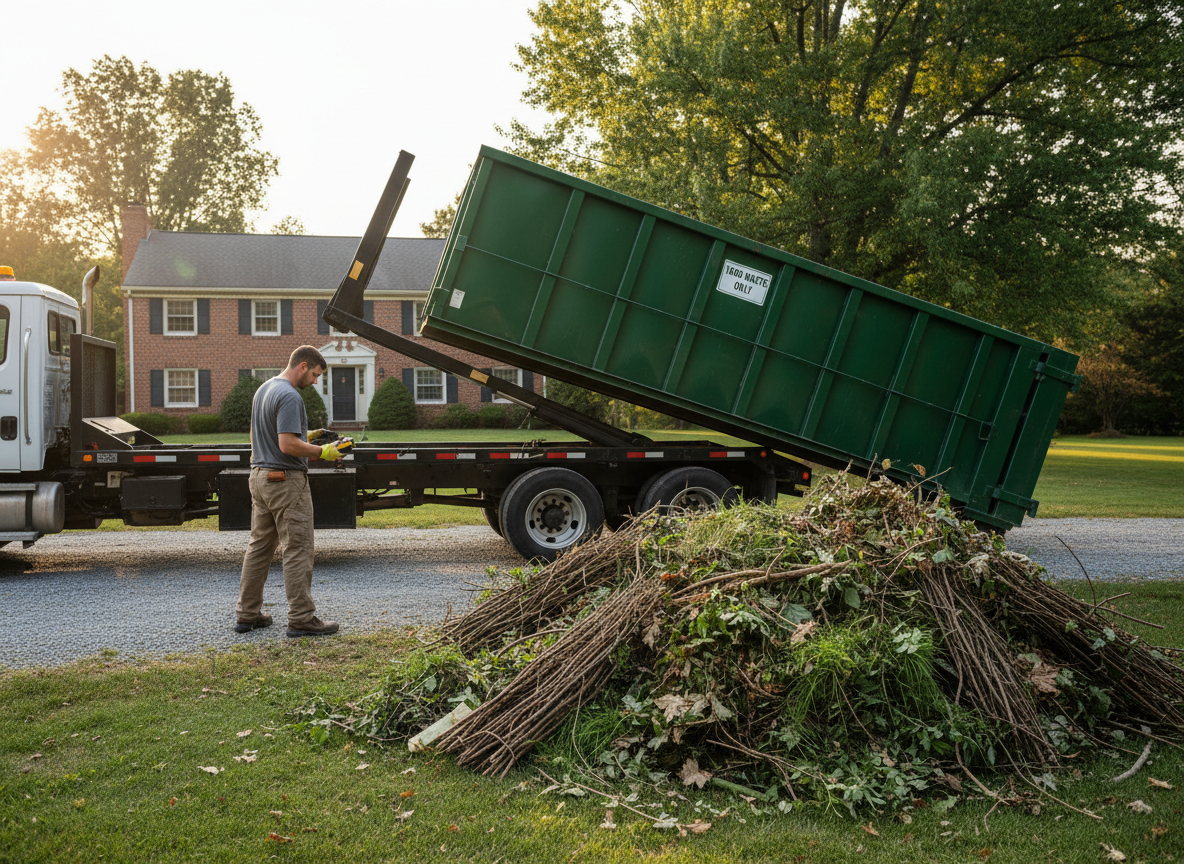 Yard Waste Dumpster Rental in Jarrettville